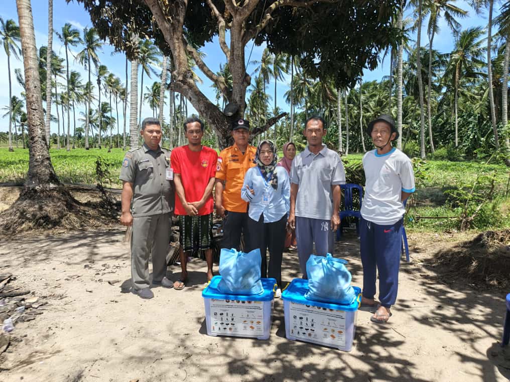 BPBD Lampung Selatan Salurkan Bantuan untuk Korban Kebakaran di Desa Ketapang